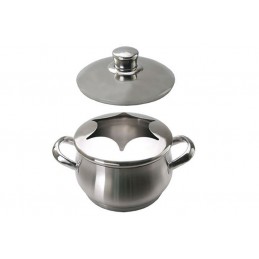 Caquelon inox pour fondue bourguignonne 1.6 litre