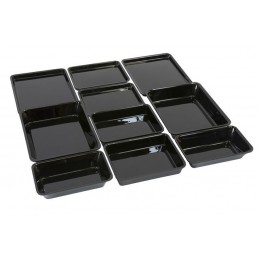 Lot de plats rectangulaires plexi normé GN