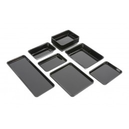 Lot de plats rectangulaires plexi 1200 x 800 normé GN