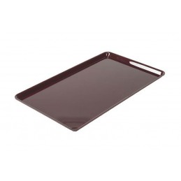 Plat rectangulaire plexi 530 x 325 x 17 mm normé GN1/1 couleur bordeaux