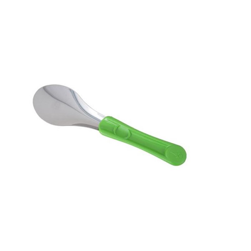 Spatules inox avec poignée vert pour glace