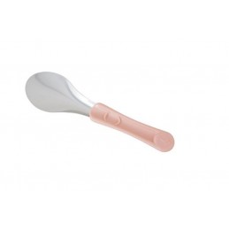 Spatules inox avec poignée rose pour glace