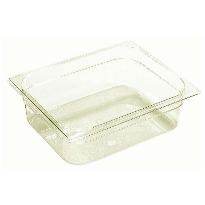 Bac plastique GN1/2 gastronorme fond semi-transparent