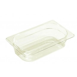 Bac plastique GN1/4 gastronorme transparent