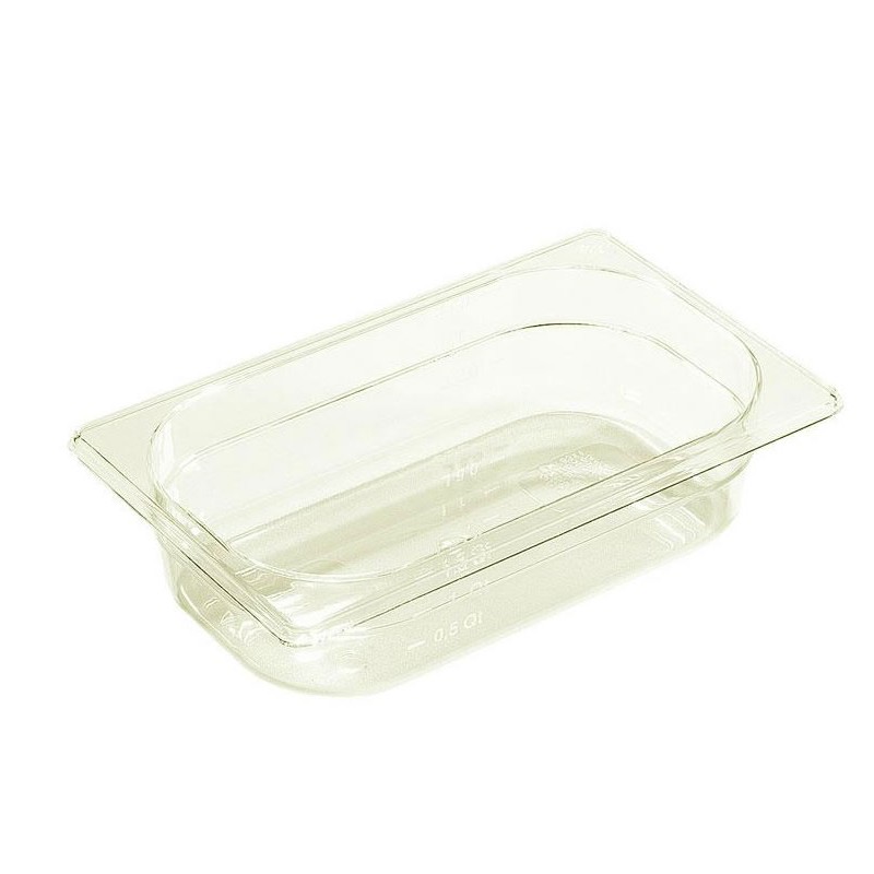 Bac plastique GN1/4 gastronorme transparent Bac plastique GN1/4 gastronorme transparent