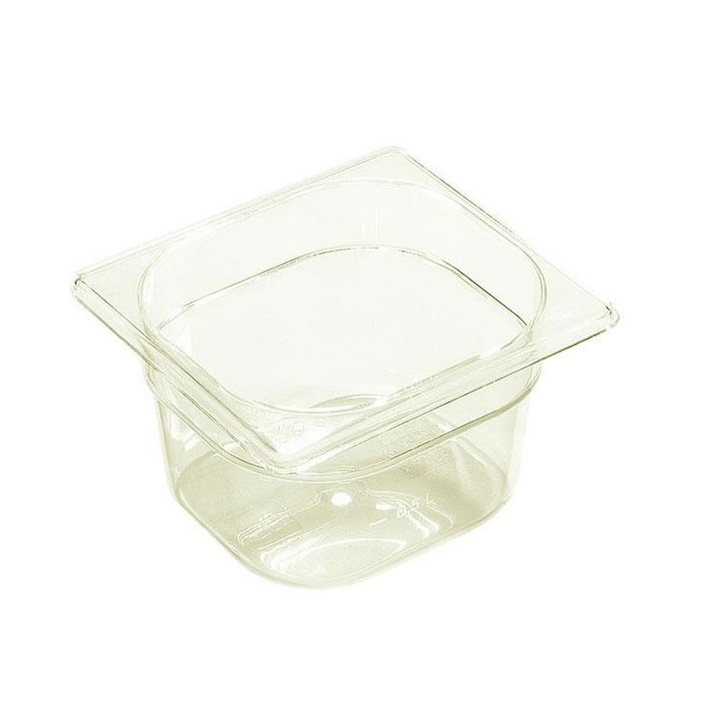 Bac plastique GN1/6 gastronorme transparent
