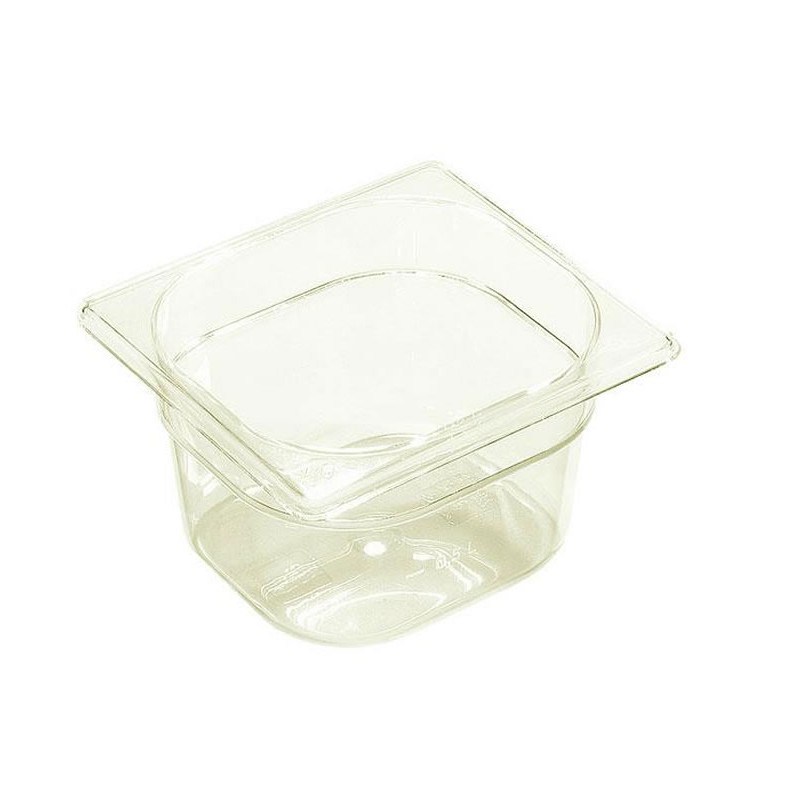 Bac plastique GN1/6 gastronorme transparent Bac plastique GN1/6 gastronorme transparent
