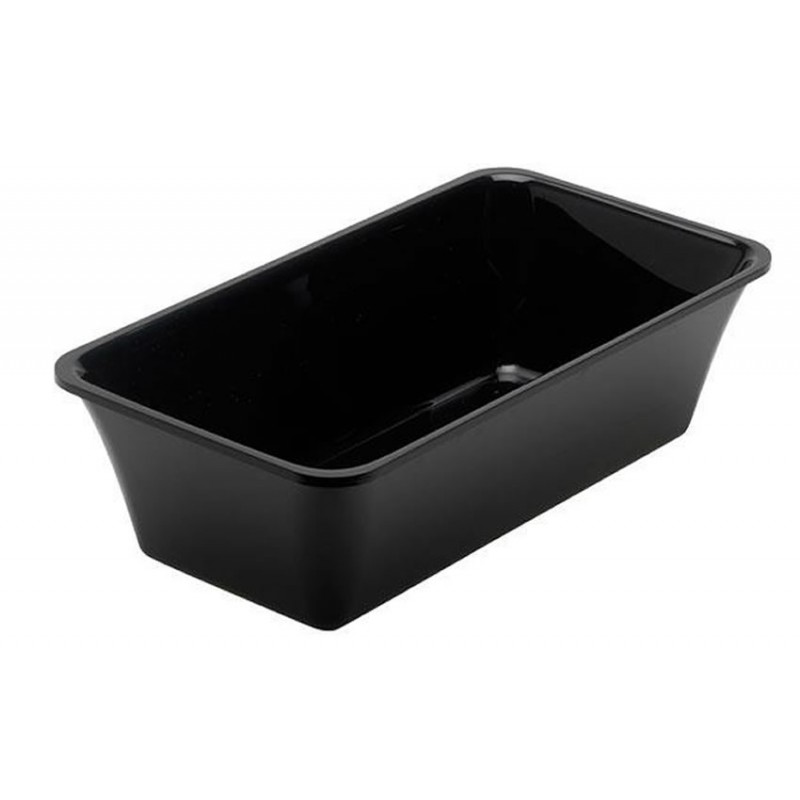Plat rectangulaire plexi 325 x 176 x 80 mm normé GN1/3 couleur noir Plat rectangulaire plexi 325 x 176 x 80 mm normé GN1/3 couleur noir
