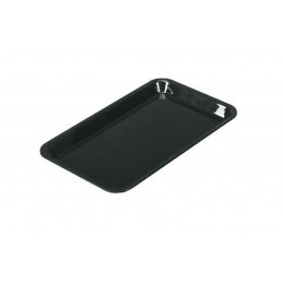 Plat rectangulaire plexi 265 x 162 x 17 mm normé GN1/4 couleur noir