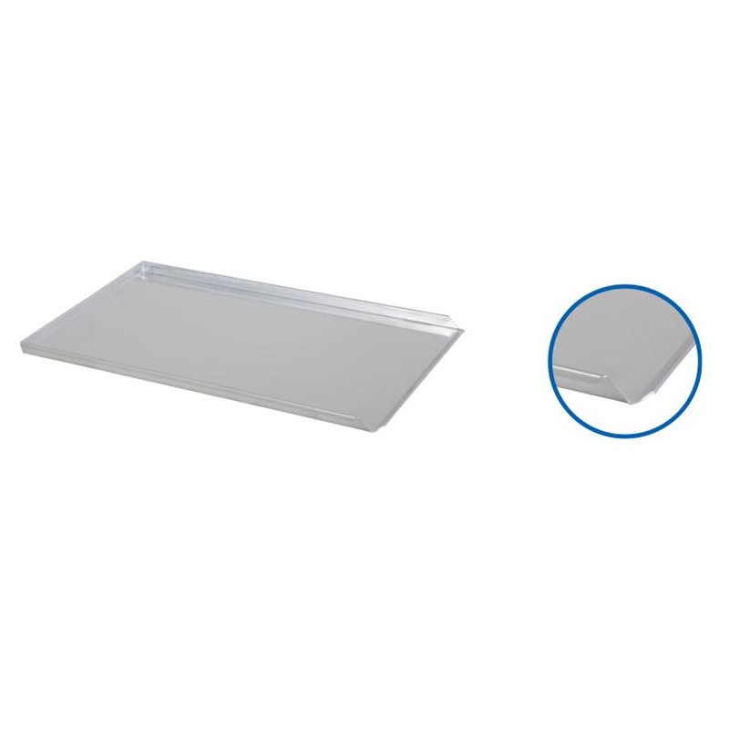 Plaque de four 600 x 400 x 20 mm 3 BORDS aluminium Plaque de four 600 x 400 x 20 mm 3 BORDS aluminium