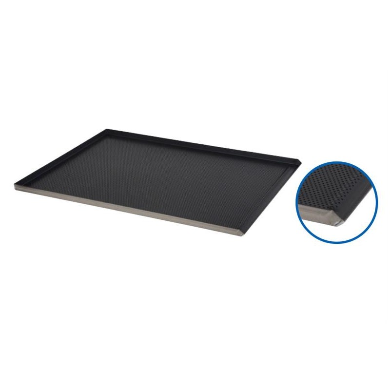 Plaque de four 800x600x23 mm 3 bords aluminium Plaque de four 800x600x23 mm 3 bords aluminium