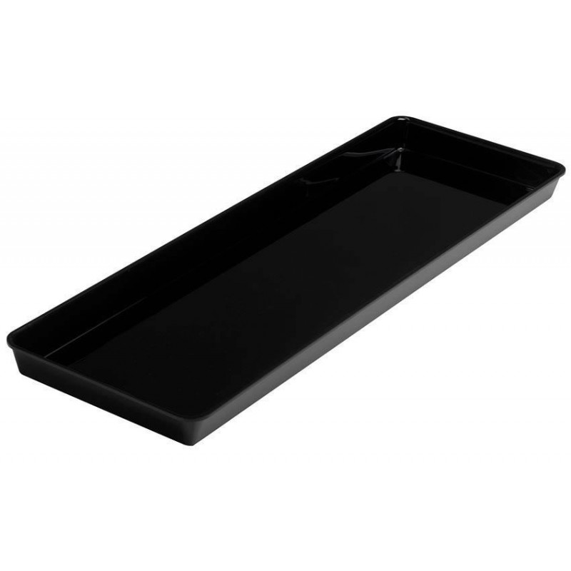Plat rectangulaire plexi 810 x 265 x 40 mm normé couleur noir Plat rectangulaire plexi 810 x 265 x 40 mm normé couleur noir