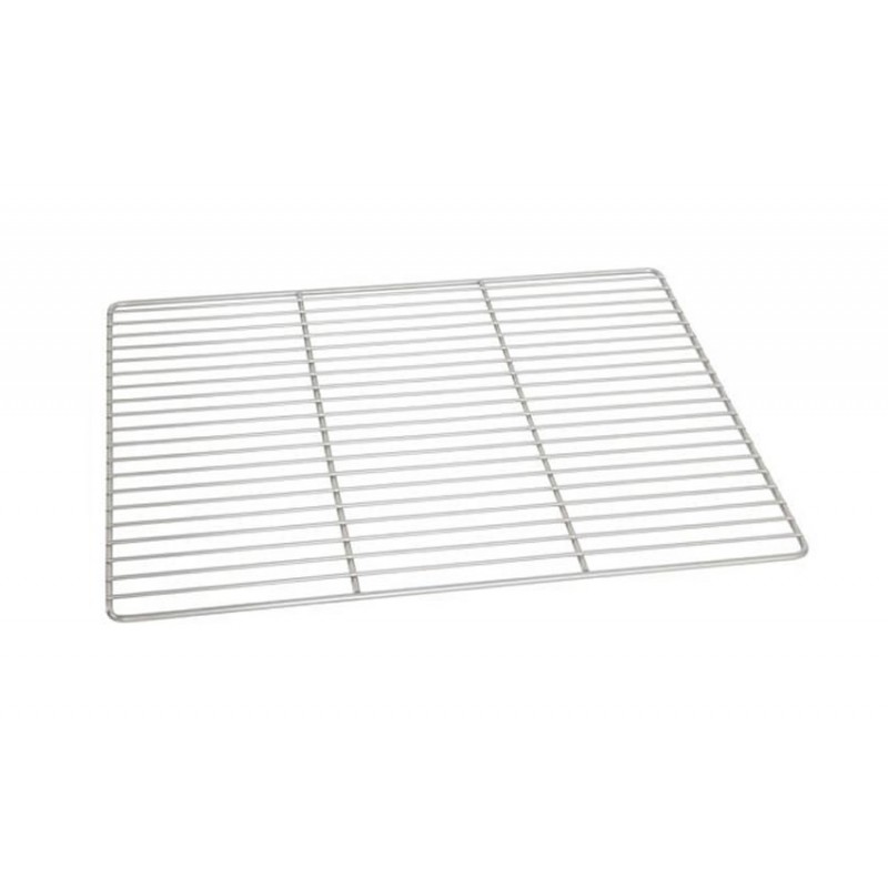 Grille 650x530 mm en inox boulangerie LOURD - 2 traverses