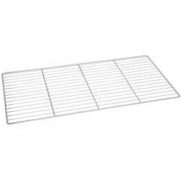 Grille 800x600 en fil chromé boulangerie LEGER - 37 fils