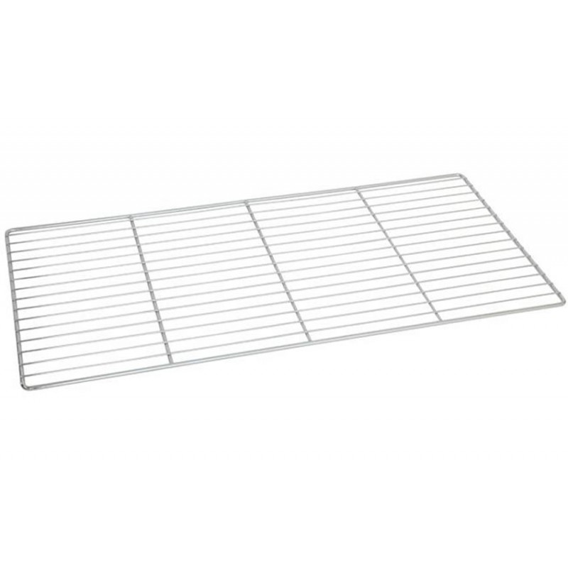 Grille 800x600 en fil chromé boulangerie LEGER - 37 fils