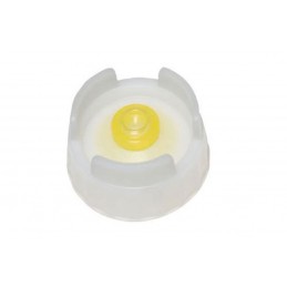 Chapeau de bouteille avec valve jaune silicone pour sauces liquides