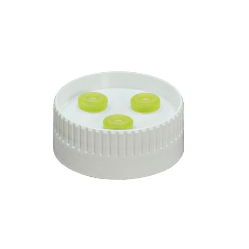Pack 6 embouts avec membrane 3 trous pour bouteille sauce de 630 ml Pack 6 embouts avec membrane 3 trous pour bouteille sauce de 630 ml