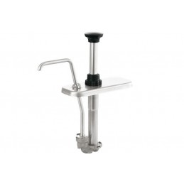 Pompe et couvercle inox verticale pour sauces épaisses.