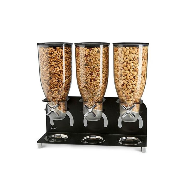 Distributeurs de céréales 3 fois 3.5 litres autonome Distributeurs de céréales 3 fois 3.5 litres autonome