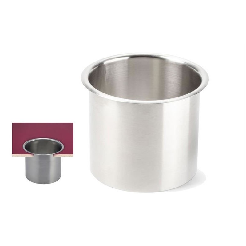 Joint vide-ordures large en inox à encastrer diamètre 170 mm. Joint vide-ordures large en inox à encastrer diamètre 170 mm.