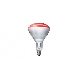 Lampe incandescente rouge dédiée au chauffage infrarouge.
