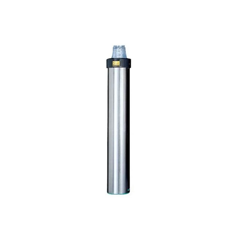 Distributeur de gobelets inox horizontal de 56 à 81 mm.