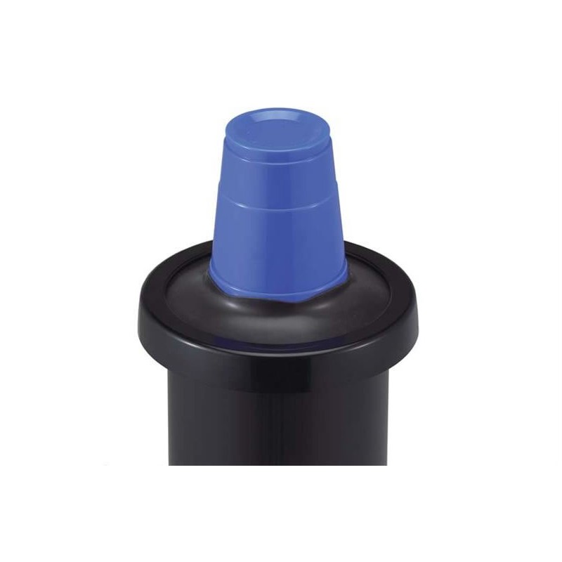 Distributeur à encastrer joint noir pour gobelet diamètre 73-121 mm.