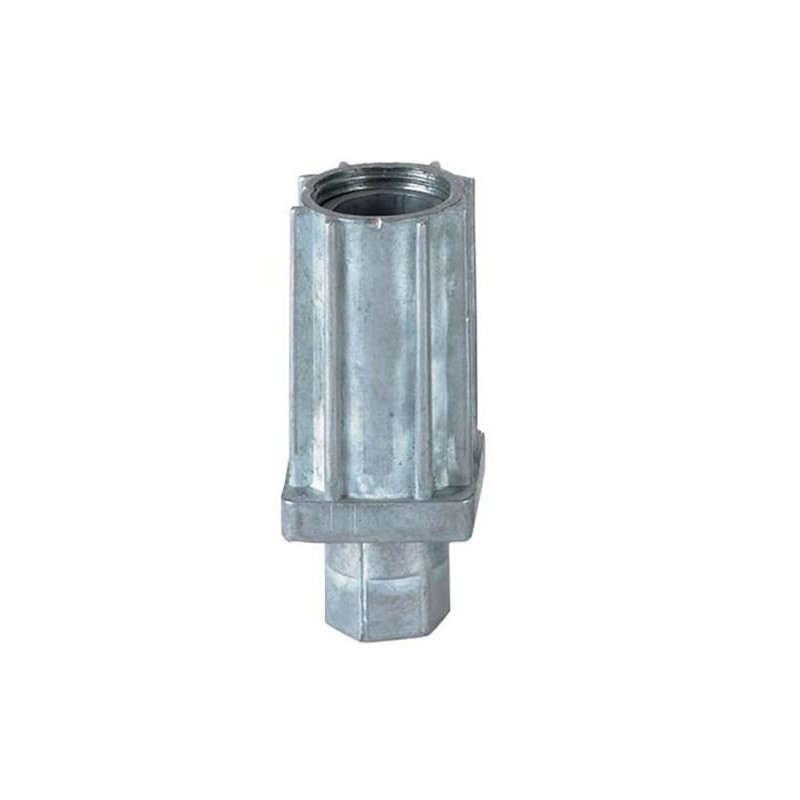 Vérins réglables pour tubes carrés de 30 mm zamac naturel. Vérins réglables pour tubes carrés de 30 mm zamac naturel.