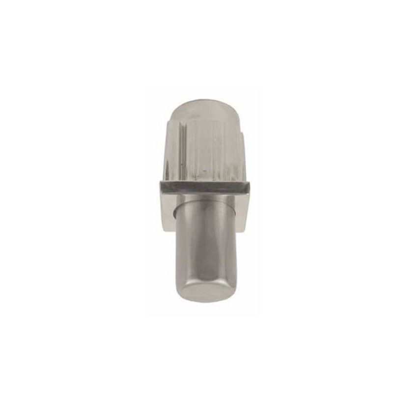 Vérin zamac pour tube carré de 40 x 40 mm partie réglable en inox. Vérin zamac pour tube carré de 40 x 40 mm partie réglable en inox.