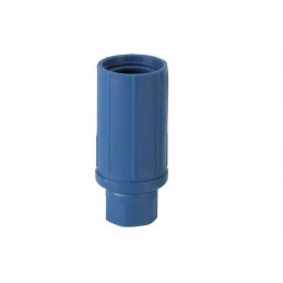Vérins réglables pour tubes ronds de 45 mm de diamètre bleu.