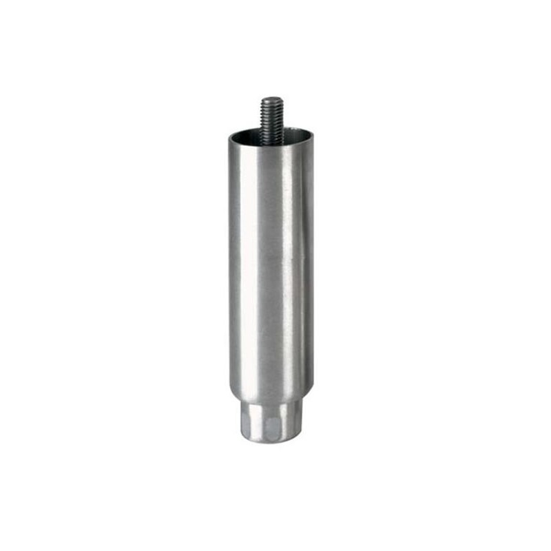 Pieds réglables en inox 100 mm pour tube diamètre 41 mm. Pieds réglables en inox 100 mm pour tube diamètre 41 mm.