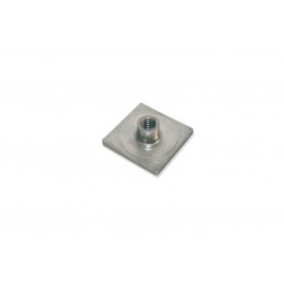 Platine à souder en inox AISI 304 pour tube 30x 30 mm filetage M10