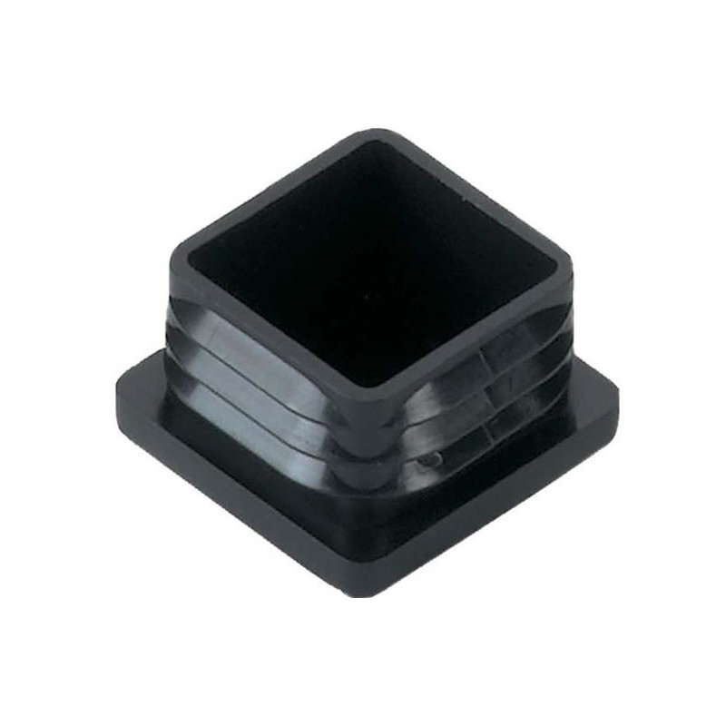 Obturateurs carrés en polyamide noir. Obturateurs carrés en polyamide noir.