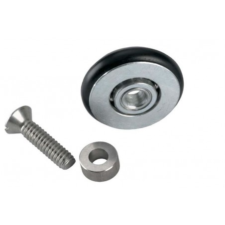 Prime-Line 1-1 / 4 Po, Roulement à Billes En Acier, Pattes En C Ensemble De Rouleaux Tandem A Porte Coulissante Pacific Pife1229