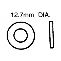 Rondelle inox 12.7 mm