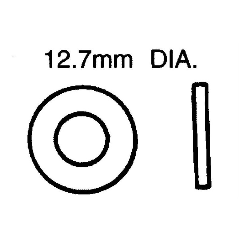 Rondelle inox 12.7 mm