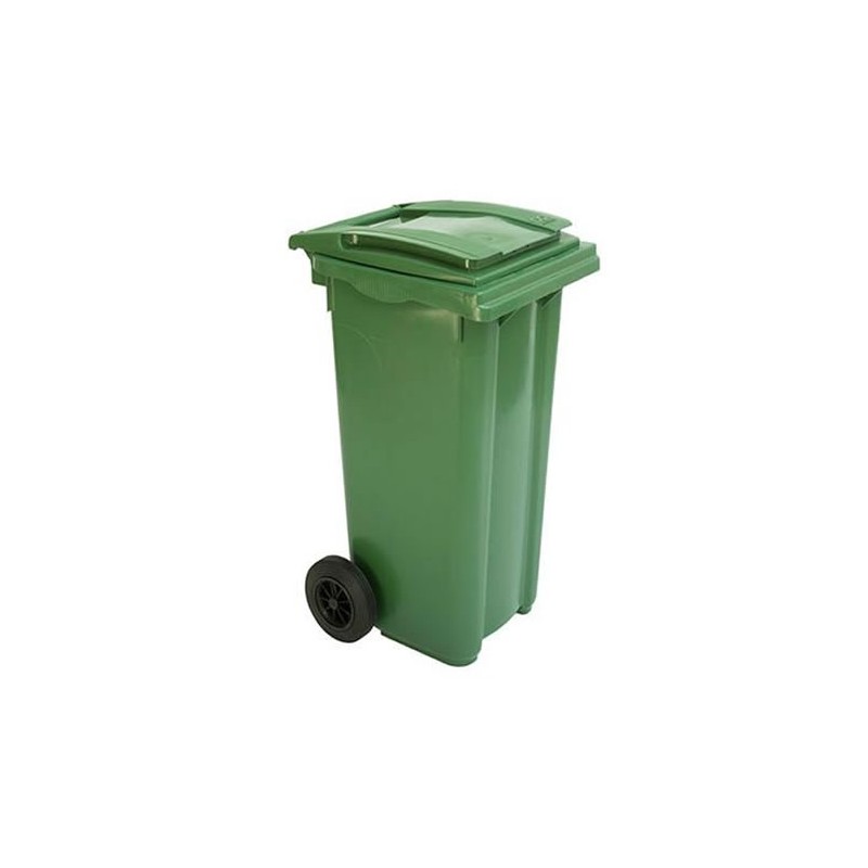 Conteneur à déchets sur roues 120 litres vert