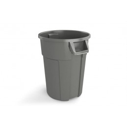 Conteneur rond 85 litres sans couvercle couleur gris