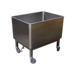 Cuve roulante inox alimentaire 200 litres