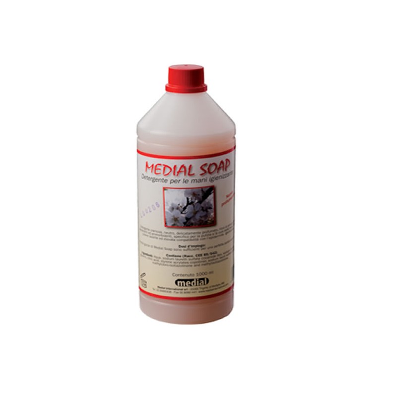 Savon liquide pour distributeur en bidon de 1 litre.