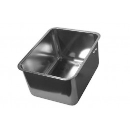 Cuve inox rectangulaire à souder avec trop-plein