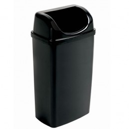 Poubelle couvercle dissimulant 50 litres gamme BLACK