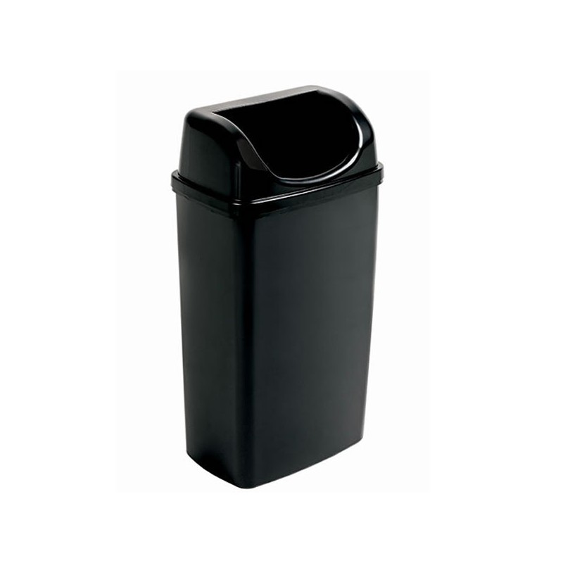 Poubelle couvercle dissimulant 50 litres gamme BLACK