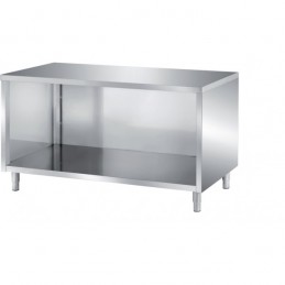 Meubles bas 600 mm dessus inox ferritique ouverts