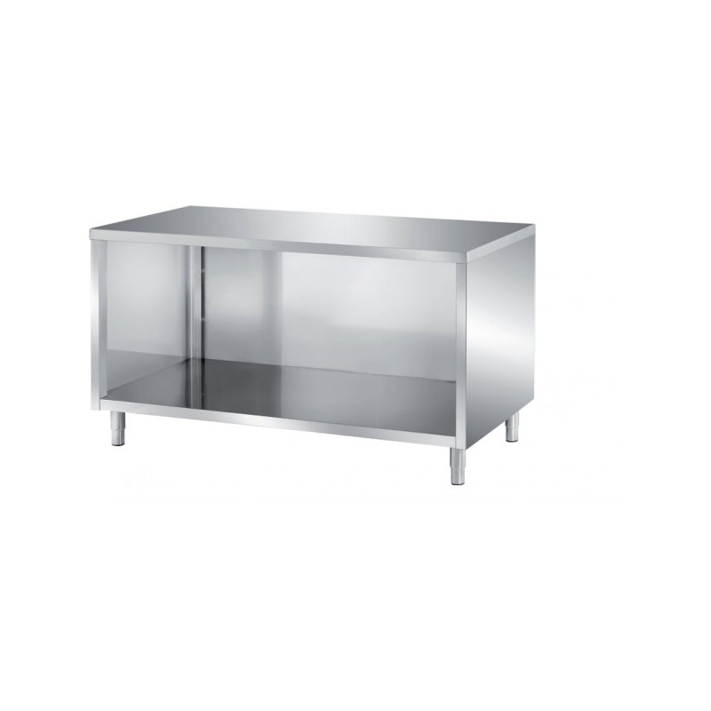 Meubles bas 600 mm dessus inox ferritique ouverts