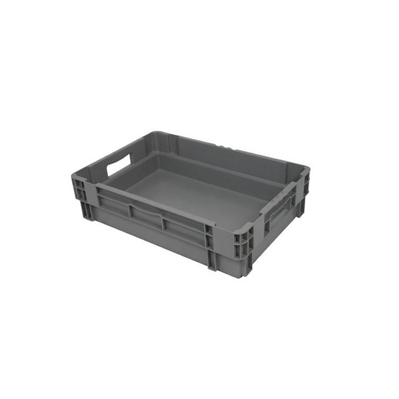 Bac euronorm gris 600 x 400 mm plein - 26 litres