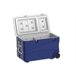 Glacière 80 litres sur roulettes ouverte