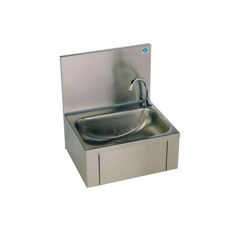 Lave-mains inox avec cuve 300x315 mm avec dosseret Lave-mains inox avec cuve 300x315 mm avec dosseret
