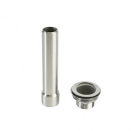 Ensemble surverse inox AISI 304 avec bonde hauteur 170 mm.