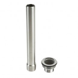 Ensemble surverse inox AISI 304 avec bonde hauteur 270 mm.